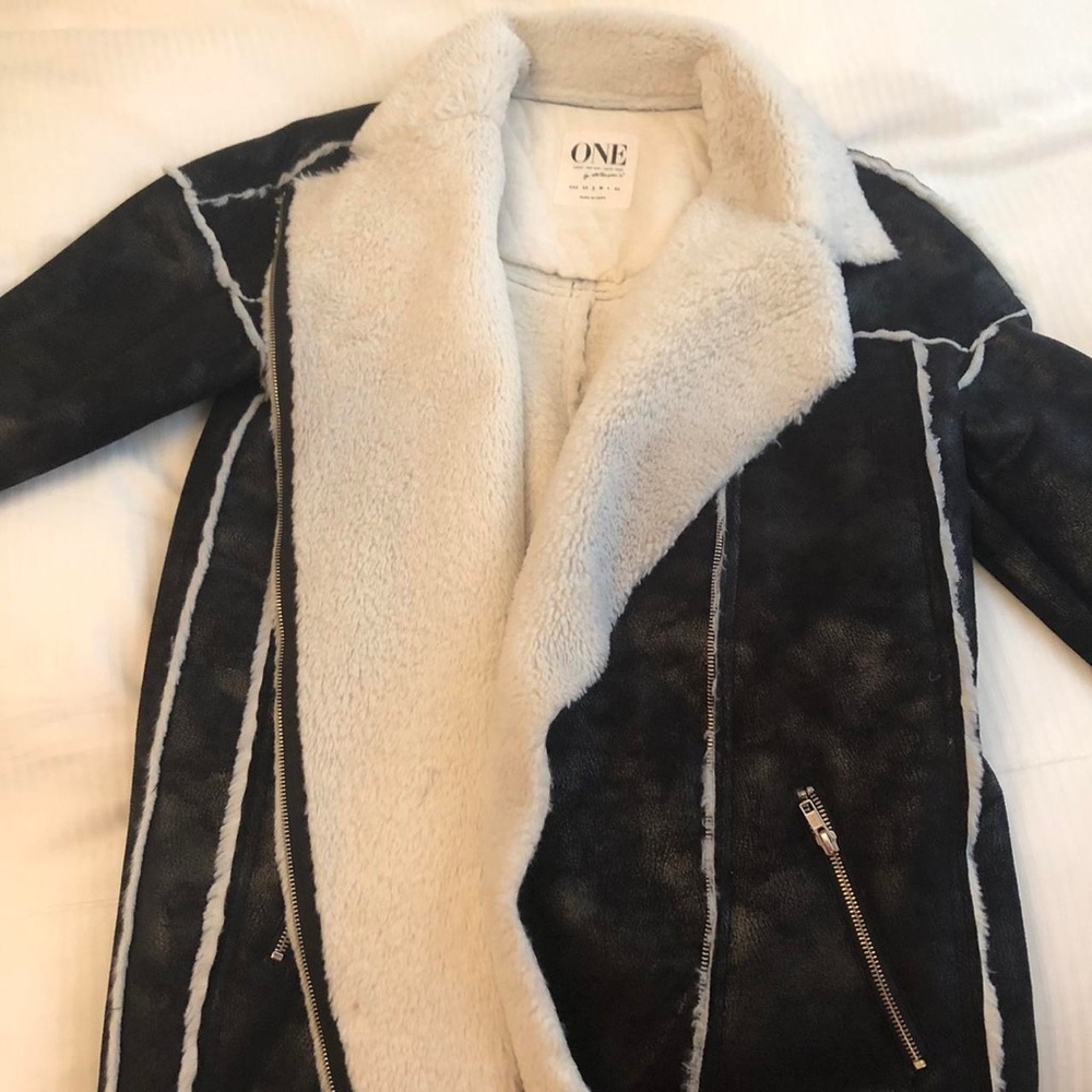One teaspoon rabbit fur jacket size small